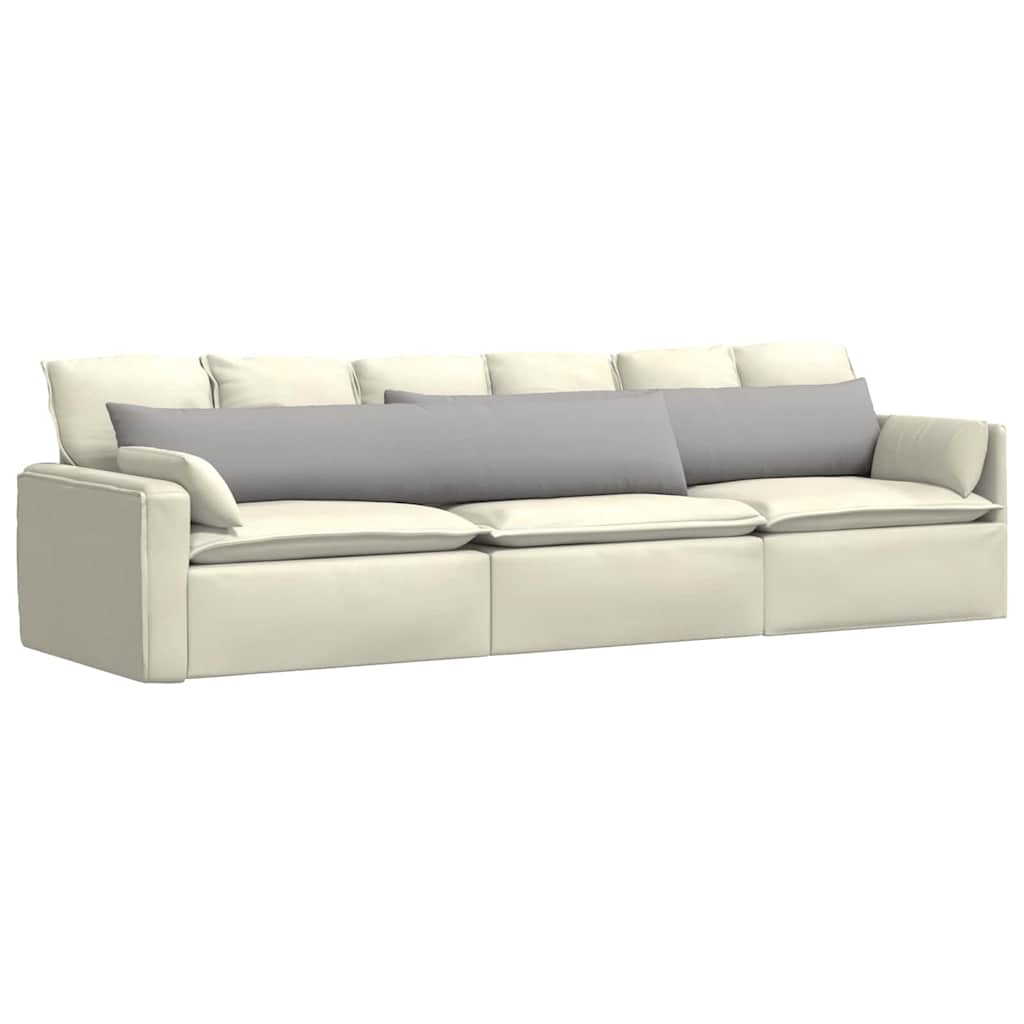 vidaXL Sofakissen 2 pcs Wolkengrau 200 x 40 cm Stoff