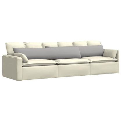 vidaXL Sofakissen 2 pcs Wolkengrau 200 x 40 cm Stoff