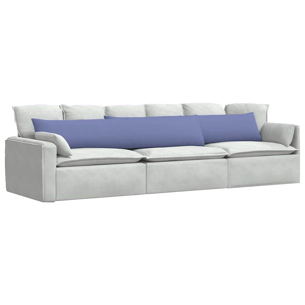 vidaXL Sofakissen 2 pcs Jeans blau 200 x 40 cm Stoff