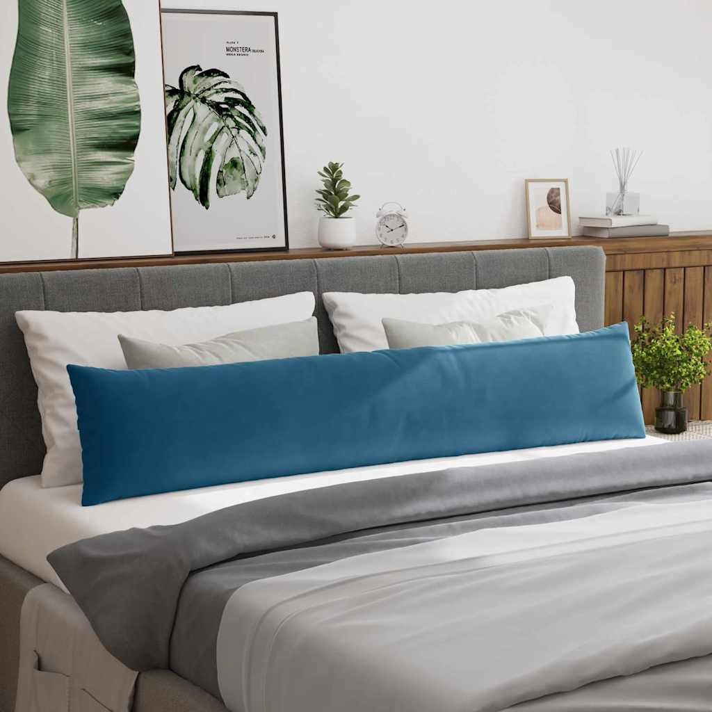 vidaXL Sofakissen 2 Stück Blau 200 x 40 cm Cordstoff