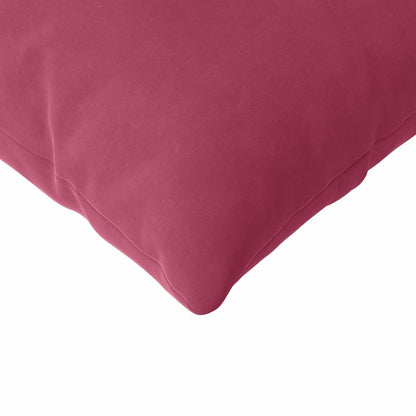 vidaXL Sofakissen 2 Stück Weinrot 200 x 40 cm Cordstoff