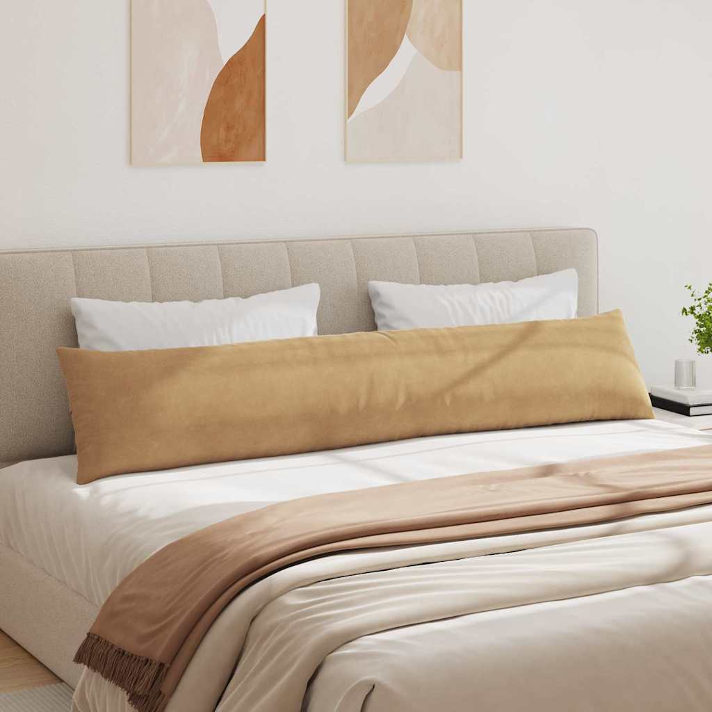 vidaXL Sofakissen 2 Stück Braun 200 x 40 cm Cordstoff