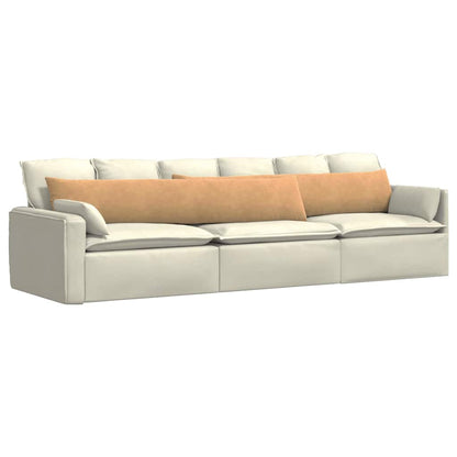 vidaXL Sofakissen 2 Stück Braun 200 x 40 cm Cordstoff