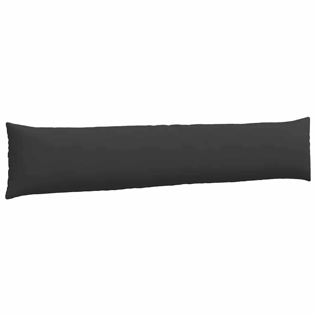 vidaXL Sofakissen 2 Stück Schwarz 200 x 40 cm Stoff