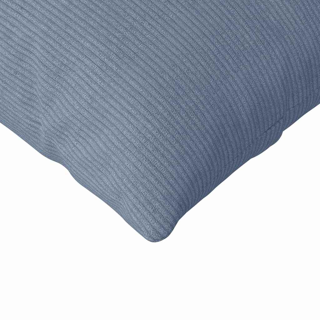 vidaXL Sofakissen 2 Stück Blau 200 x 40 cm Cordstoff