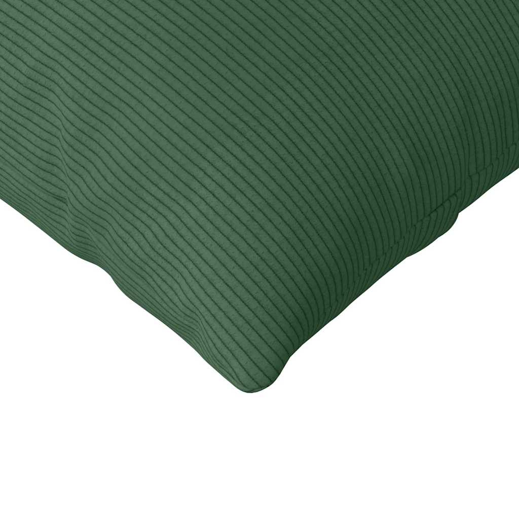 vidaXL Sofakissen 2 Stück Dunkelgrün 200 x 40 cm Cordstoff