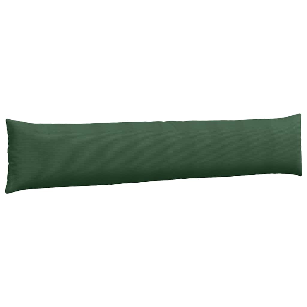 vidaXL Sofakissen 2 Stück Dunkelgrün 200 x 40 cm Cordstoff