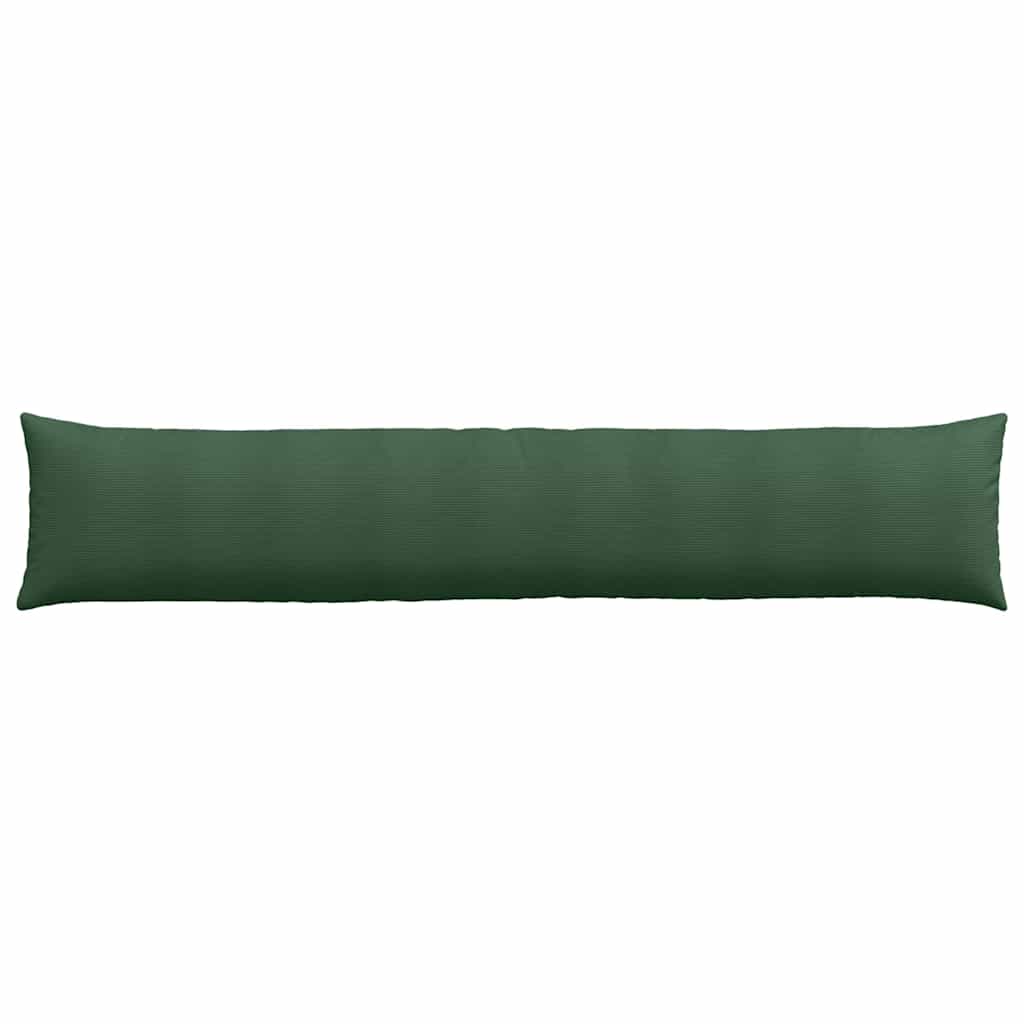 vidaXL Sofakissen 2 Stück Dunkelgrün 200 x 40 cm Cordstoff