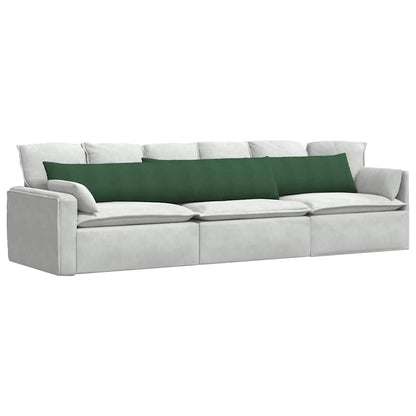 vidaXL Sofakissen 2 Stück Dunkelgrün 200 x 40 cm Cordstoff