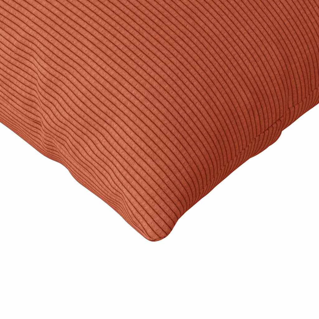 vidaXL Sofakissen 2 Stück Rot-Orange 200 x 40 cm Cordstoff