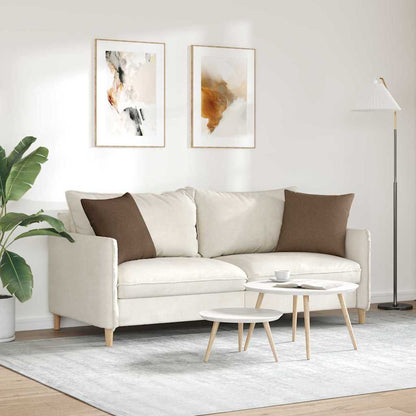 vidaXL Sofakissen 2 pcs Braun 45 x 45 cm Stoff