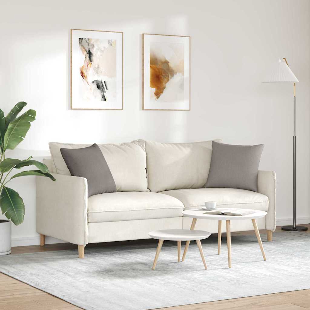 vidaXL Sofakissen 2 pcs Taupe 45 x 45 cm Stoff