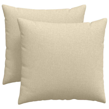 vidaXL Sofakissen 2 pcs Creme 45 x 45 cm Stoff