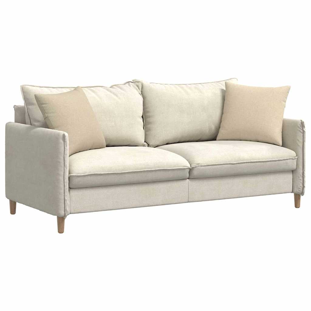 vidaXL Sofakissen 2 pcs Creme 45 x 45 cm Stoff
