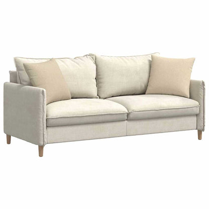 vidaXL Sofakissen 2 pcs Creme 45 x 45 cm Stoff