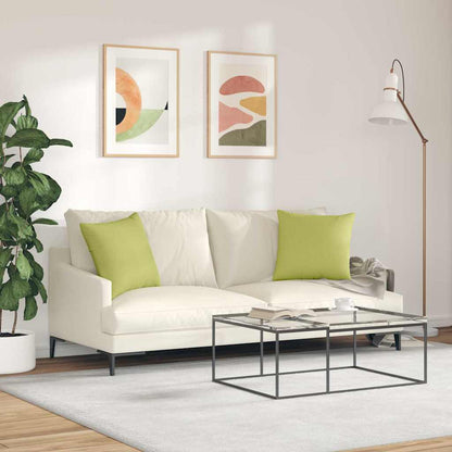 vidaXL Sofakissen 2 pcs Hellgrün 45 x 45 cm Stoff