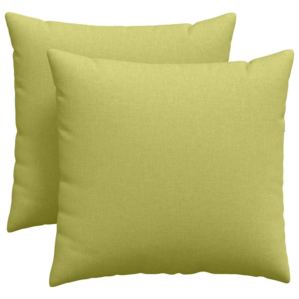 vidaXL Sofakissen 2 pcs Hellgrün 45 x 45 cm Stoff