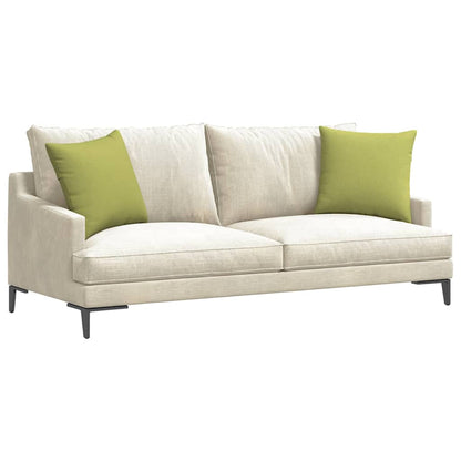 vidaXL Sofakissen 2 pcs Hellgrün 45 x 45 cm Stoff