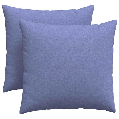 vidaXL Sofakissen 2 pcs Jeans blau 45 x 45 cm Stoff