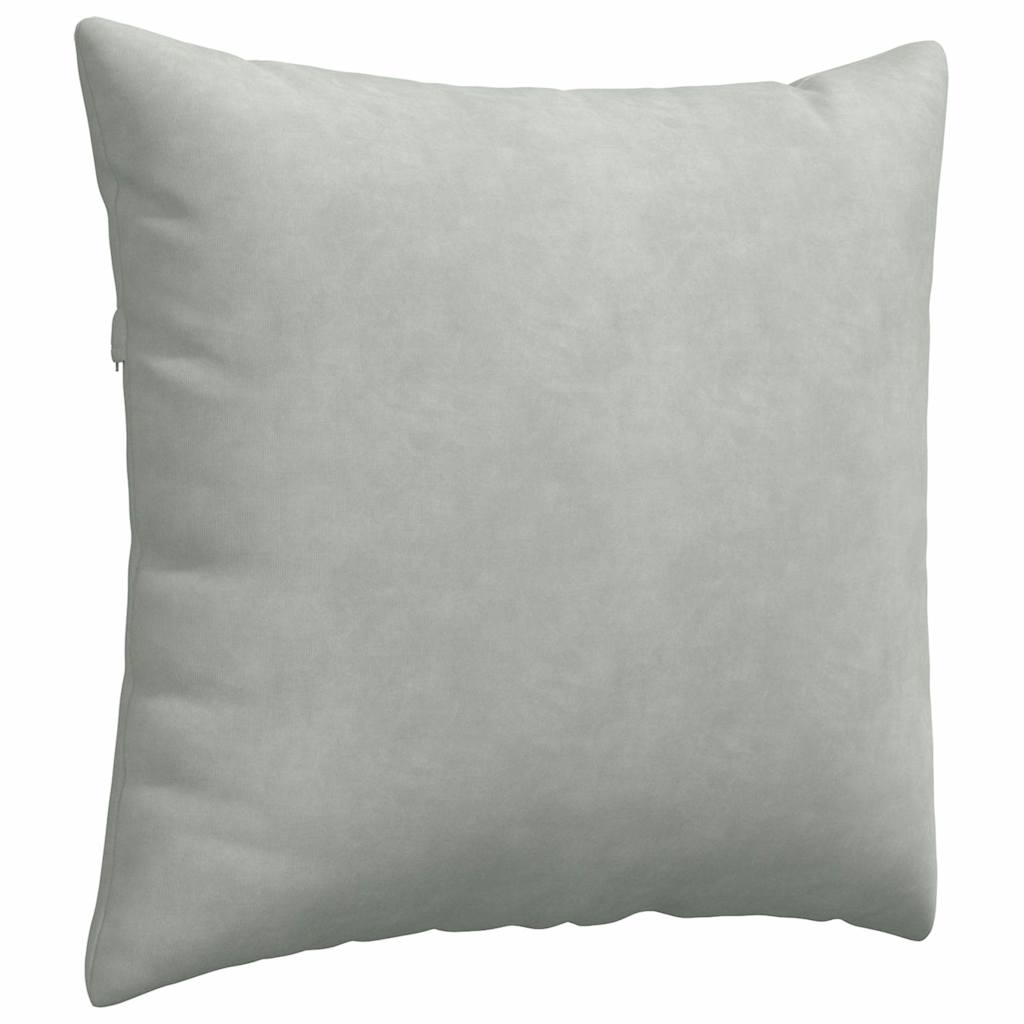 vidaXL Sofakissen 2 Stück Hellgrau 45 x 45 cm Cordstoff