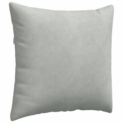 vidaXL Sofakissen 2 Stück Hellgrau 45 x 45 cm Cordstoff
