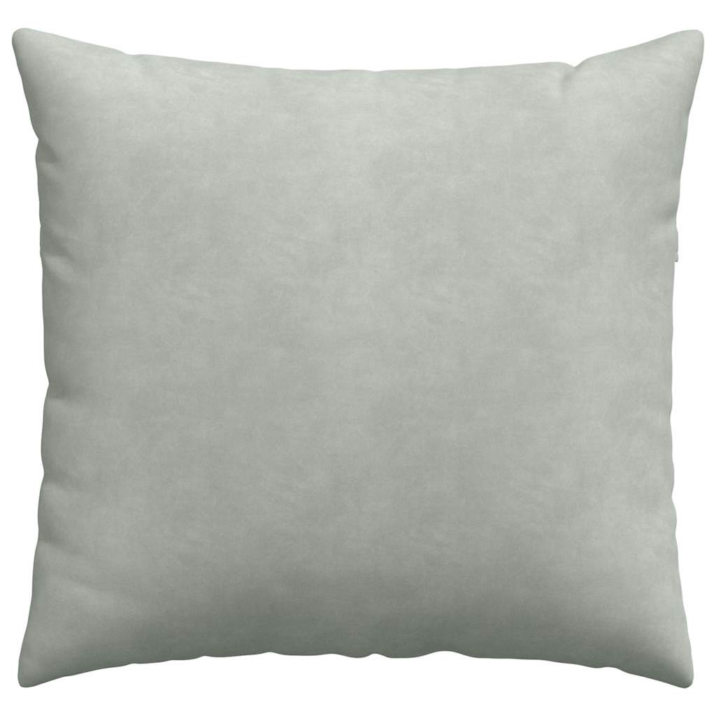 vidaXL Sofakissen 2 Stück Hellgrau 45 x 45 cm Cordstoff