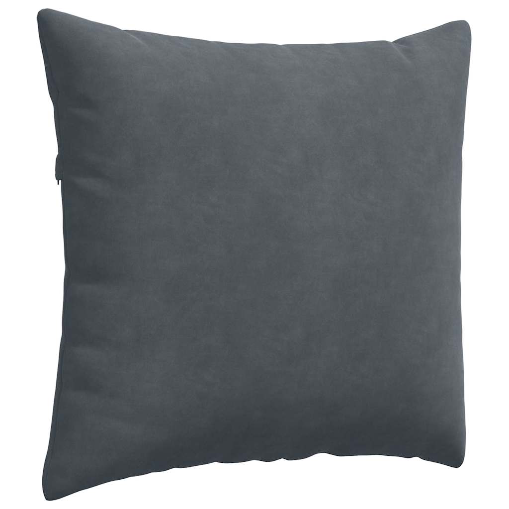 vidaXL Sofakissen 2 Stück Dunkelgrau 45 x 45 cm Cordstoff