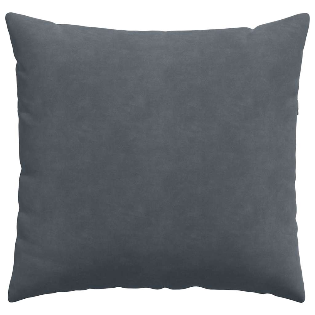 vidaXL Sofakissen 2 Stück Dunkelgrau 45 x 45 cm Cordstoff