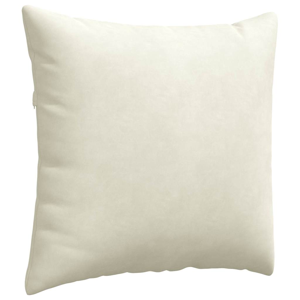 vidaXL Sofakissen 2 Stück Creme 45 x 45 cm Cordstoff