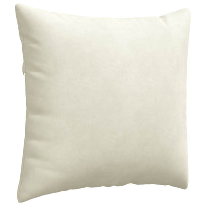 vidaXL Sofakissen 2 Stück Creme 45 x 45 cm Cordstoff