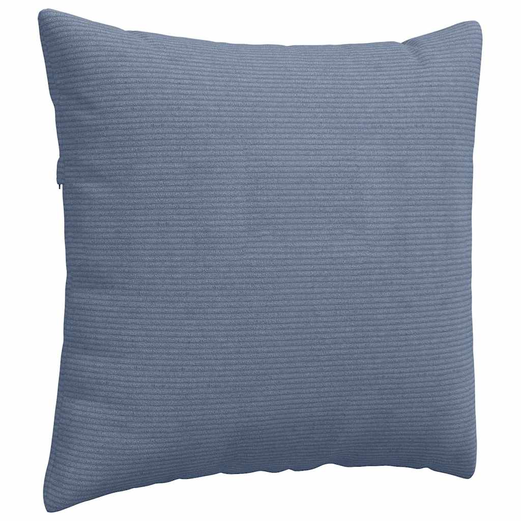 Sofakissen 2 Stück Blau 45 x 45 cm Cordstoff