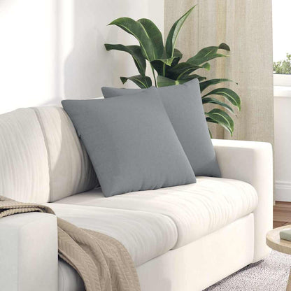 vidaXL Sofakissen 2 pcs Hellgrau 50 x 50 cm Stoff