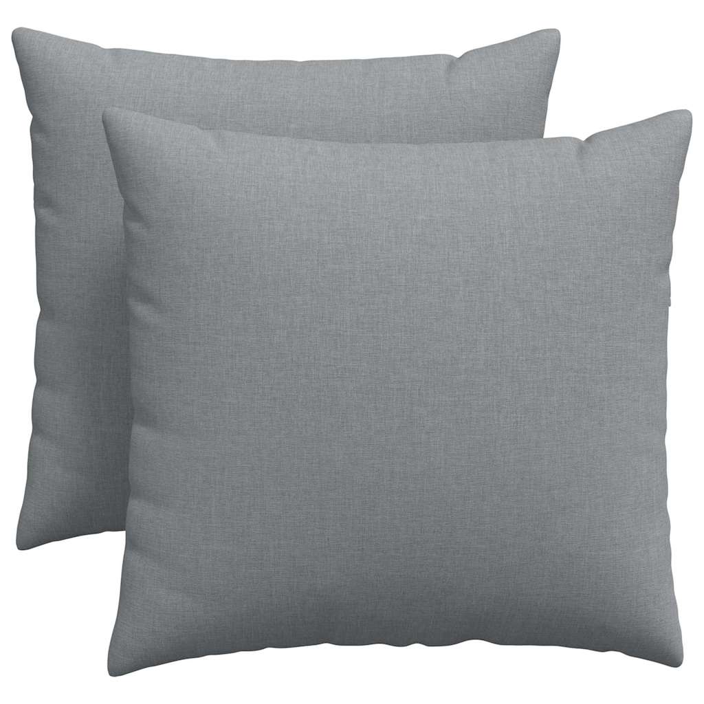 vidaXL Sofakissen 2 pcs Hellgrau 50 x 50 cm Stoff