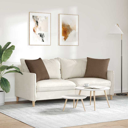 vidaXL Sofakissen 2 pcs Braun 50 x 50 cm Stoff