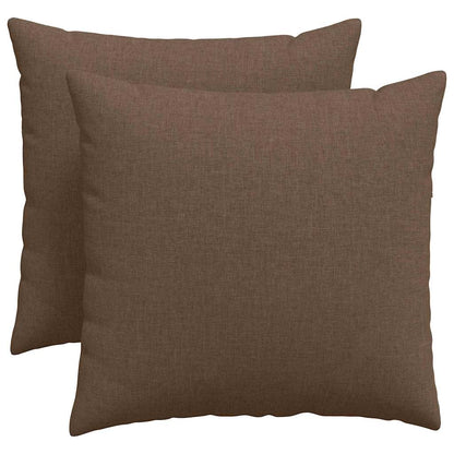 vidaXL Sofakissen 2 pcs Braun 50 x 50 cm Stoff
