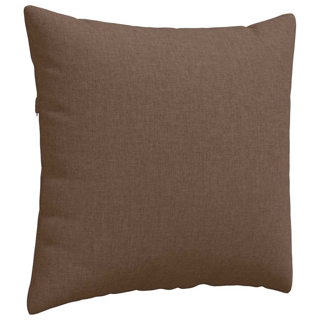 vidaXL Sofakissen 2 pcs Braun 50 x 50 cm Stoff