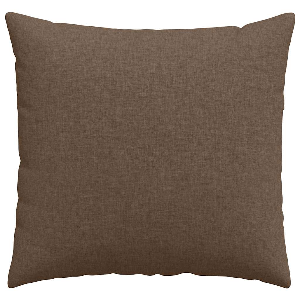 vidaXL Sofakissen 2 pcs Braun 50 x 50 cm Stoff