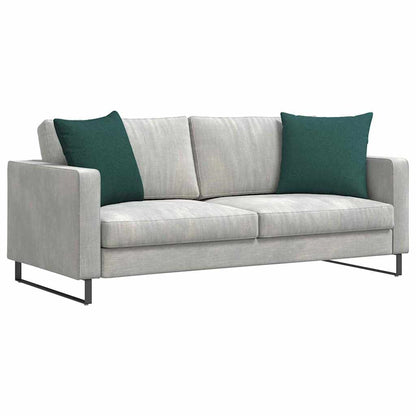vidaXL Sofakissen 2 pcs Dunkelgrün 50 x 50 cm Stoff