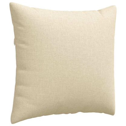 vidaXL Sofakissen 2 pcs Creme 50 x 50 cm Stoff