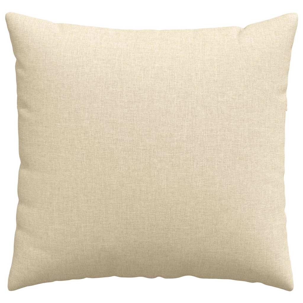vidaXL Sofakissen 2 pcs Creme 50 x 50 cm Stoff