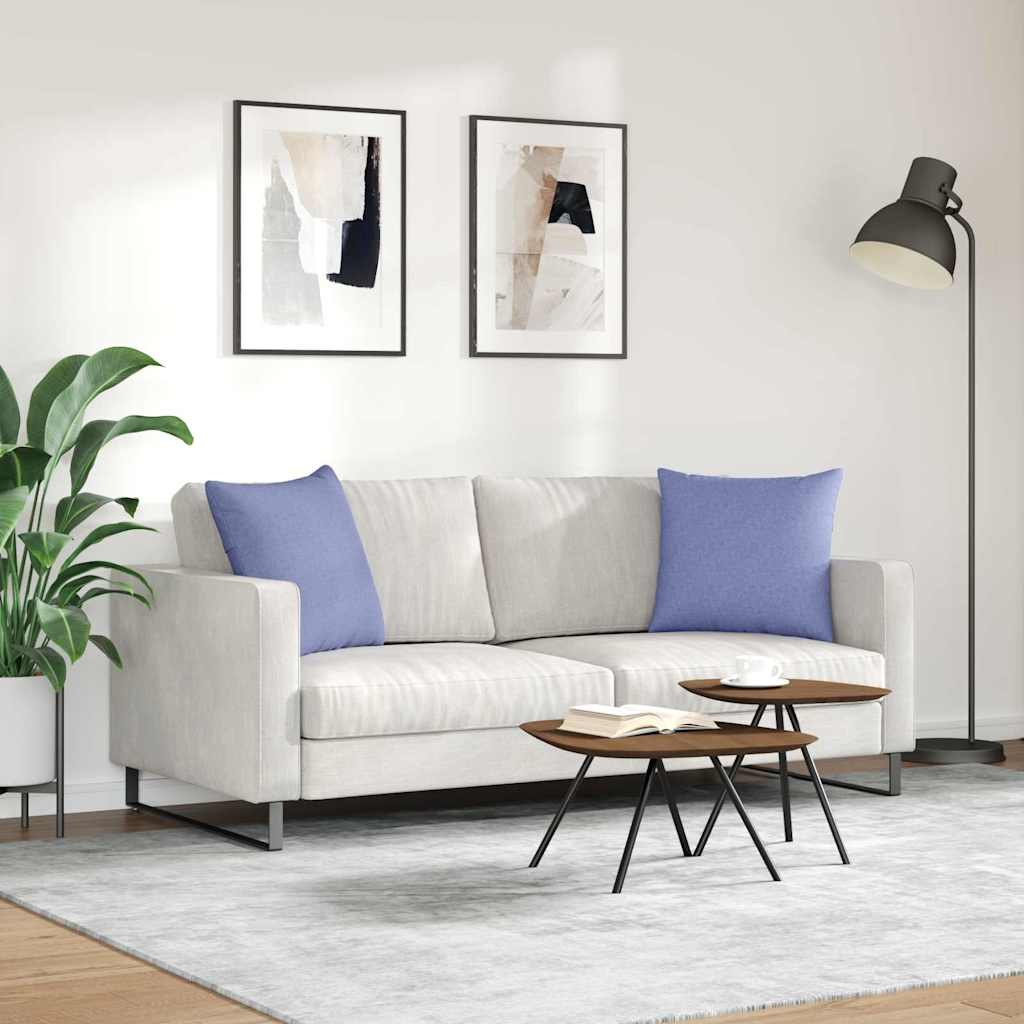 vidaXL Sofakissen 2 pcs Jeans blau 50 x 50 cm Stoff