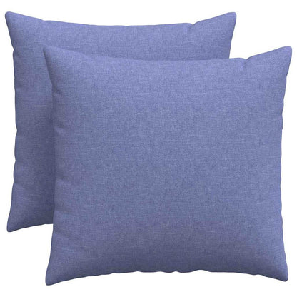 vidaXL Sofakissen 2 pcs Jeans blau 50 x 50 cm Stoff