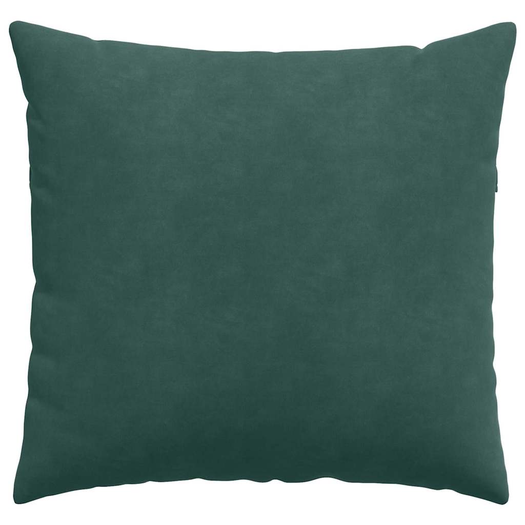 vidaXL Sofakissen 2 Stück Dunkelgrün 50 x 50 cm Cordstoff