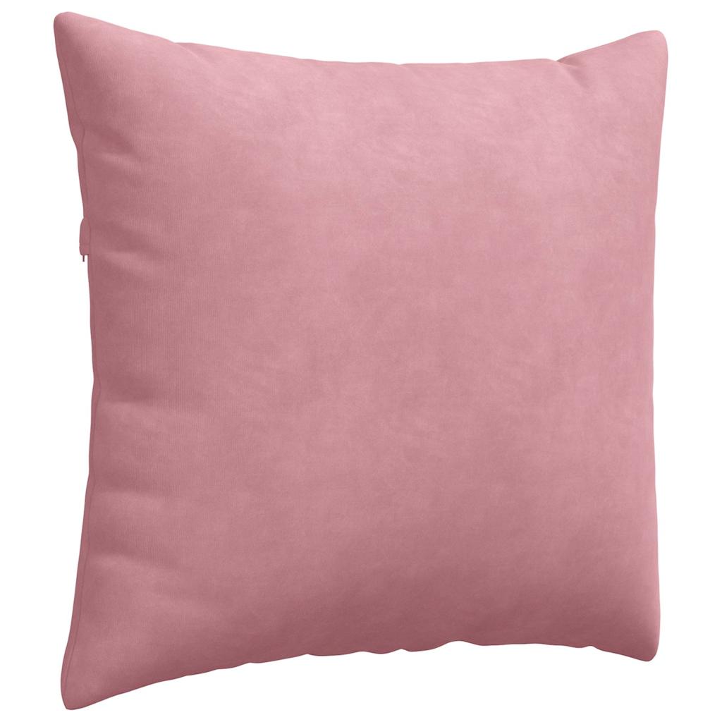 vidaXL Sofakissen 2 Stück Rosa 50 x 50 cm Cordstoff