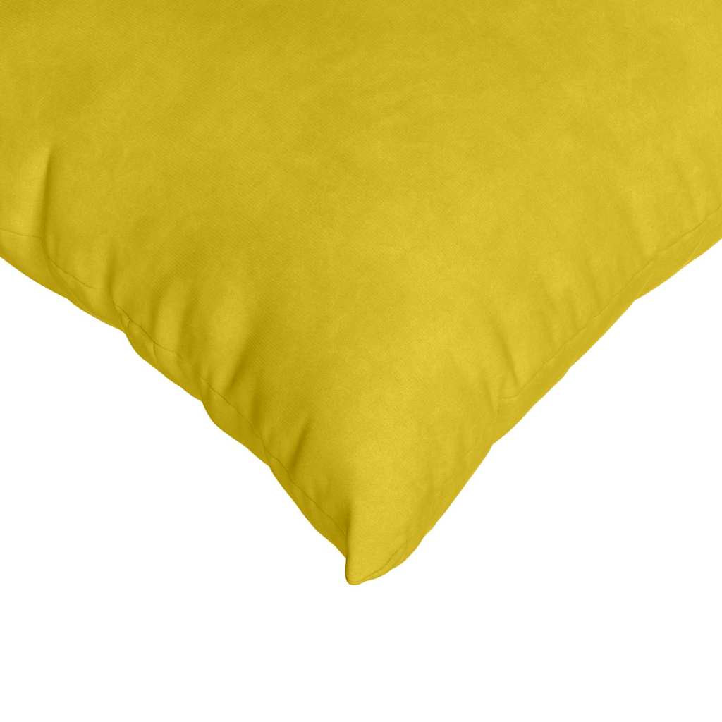 vidaXL Sofakissen 2 Stück Gelb 50 x 50 cm Cordstoff