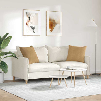 vidaXL Sofakissen 2 Stück Braun 50 x 50 cm Cordstoff