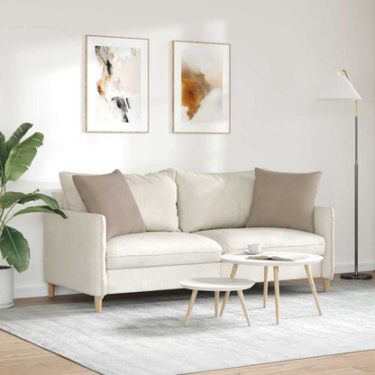 vidaXL Sofakissen 2 Stück Taupe 50 x 50 cm Stoff