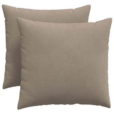vidaXL Sofakissen 2 Stück Taupe 50 x 50 cm Stoff