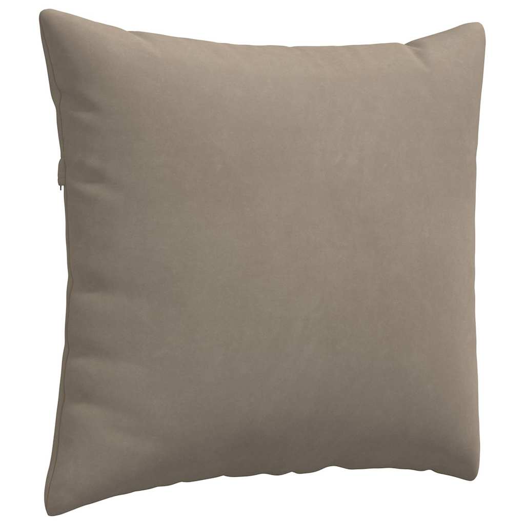 vidaXL Sofakissen 2 Stück Taupe 50 x 50 cm Stoff