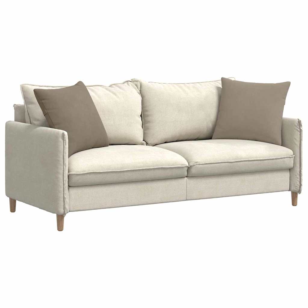 vidaXL Sofakissen 2 Stück Taupe 50 x 50 cm Stoff